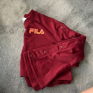 Cropped Fila Sweater